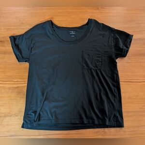 Lou & Grey Supima Cotton Black Tee Size L
